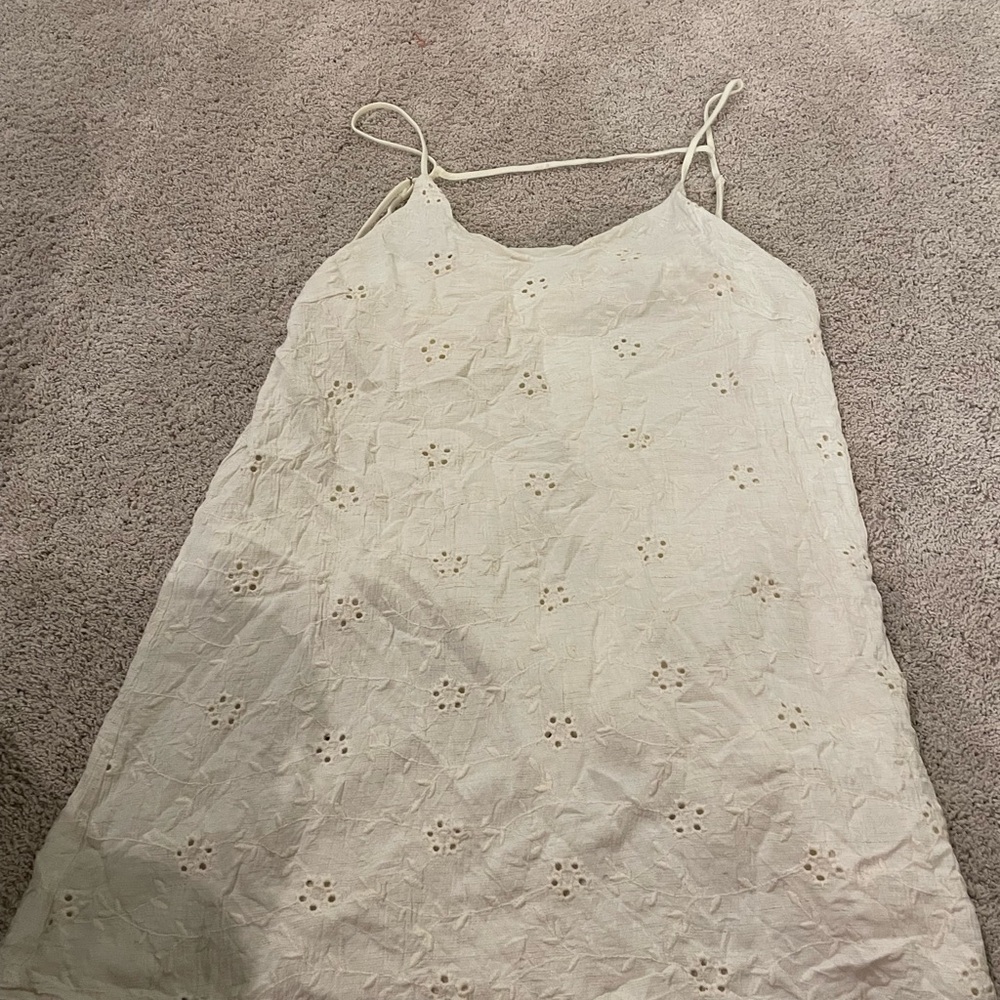 Mahina Cream Textured Dress